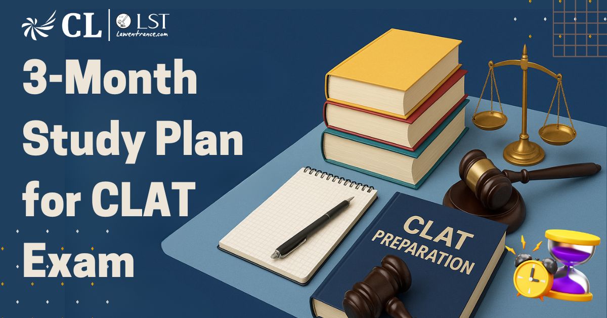 3-Month Study Plan for CLAT 2026: Preparation Strategy and Tips