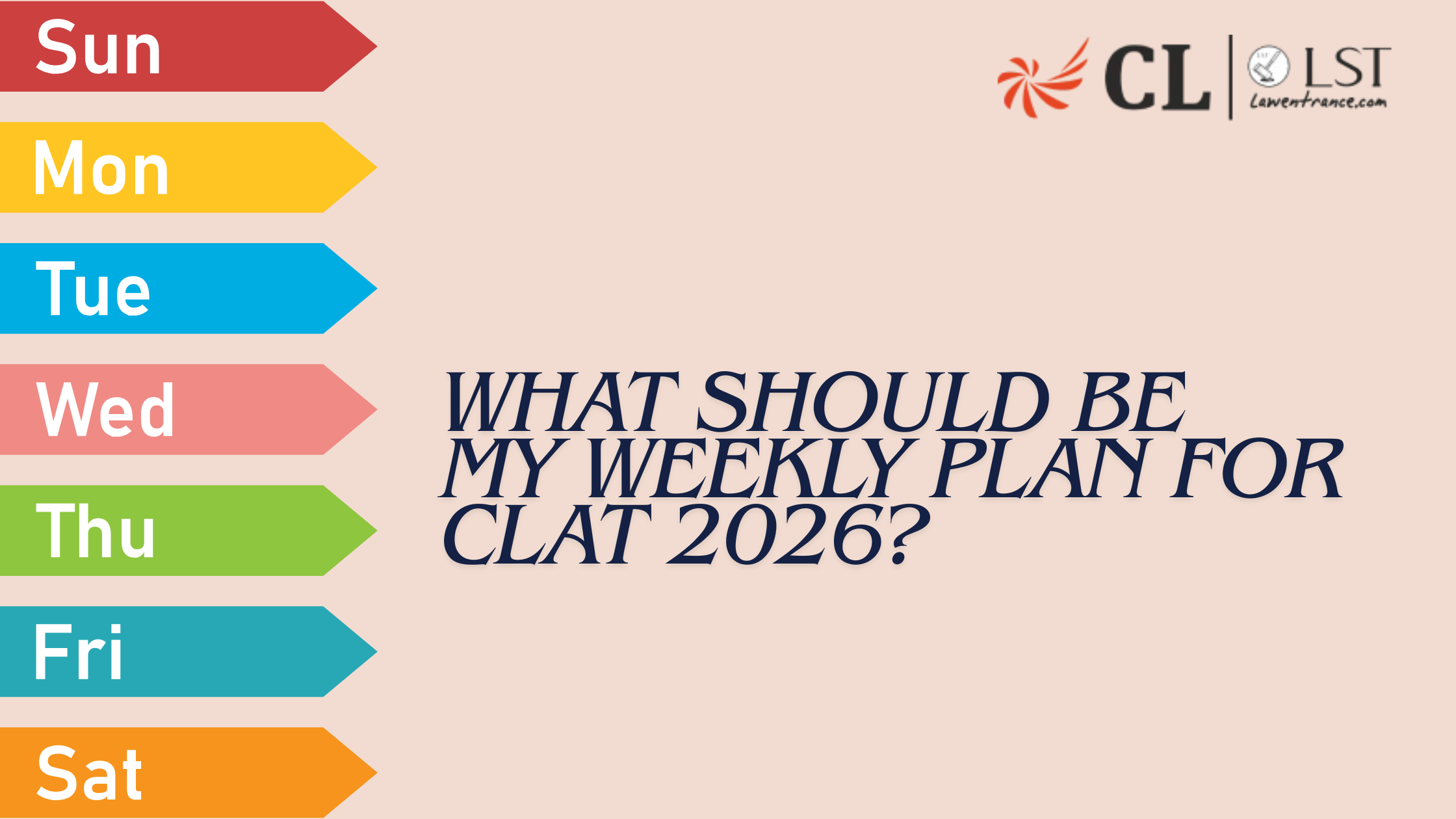 What Should Be My Weekly Plan for CLAT 2026?