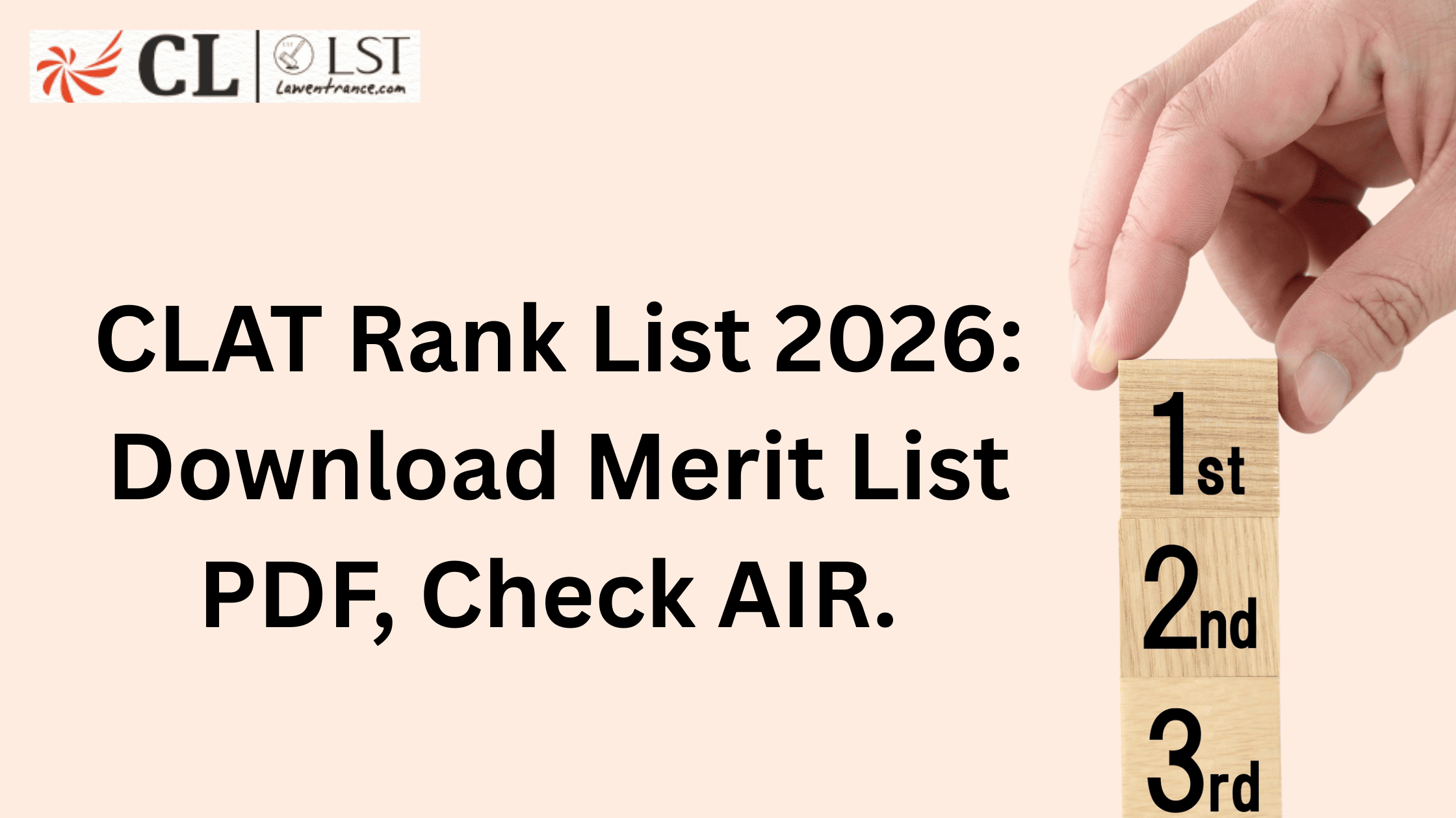 CLAT Rank List 2026: Download Merit List PDF, Check AIR.