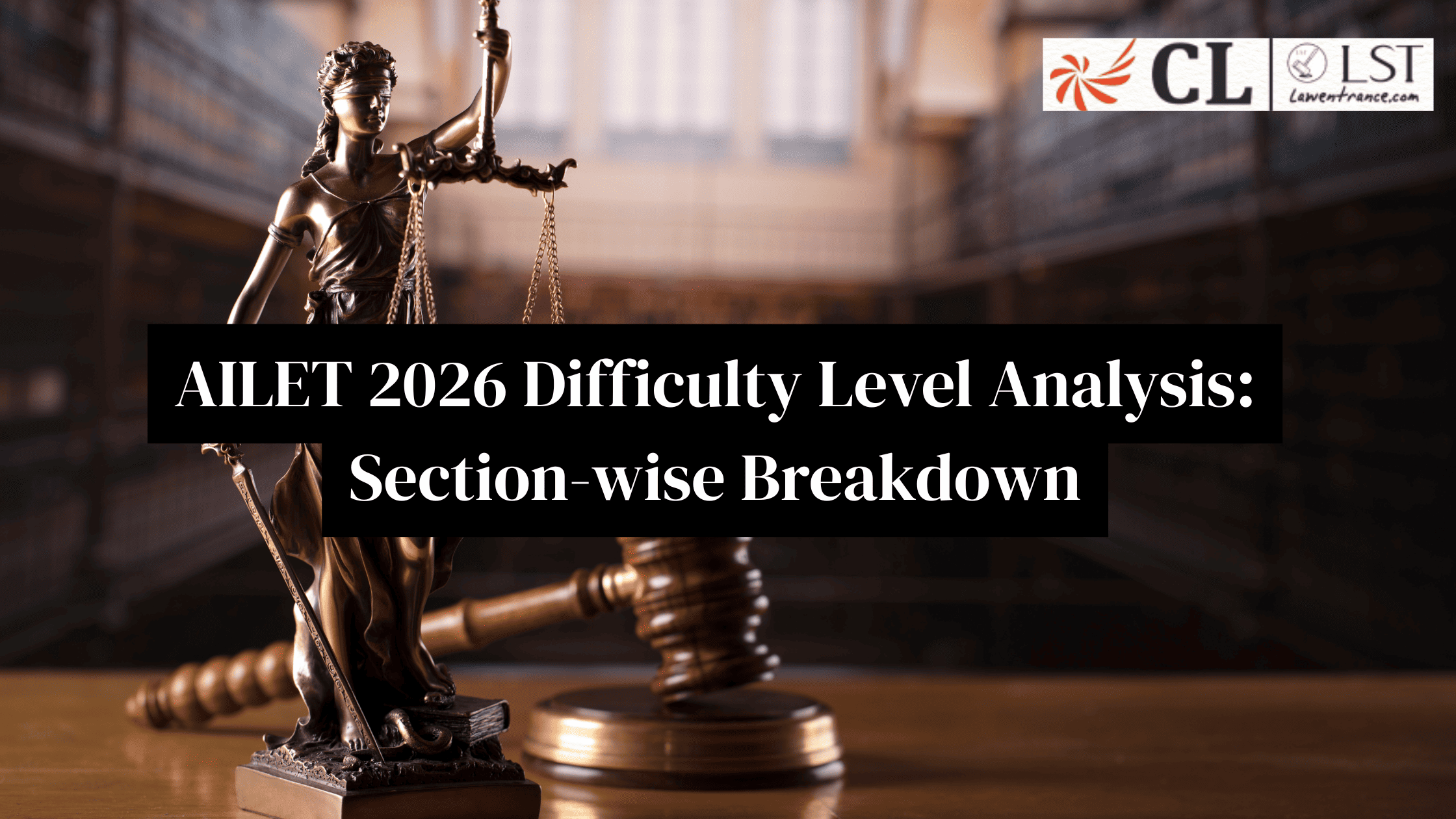 AILET 2026 Difficulty Level Analysis: Section-wise Breakdown