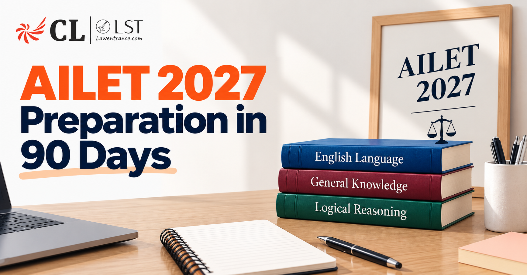 AILET 2027 Preparation in 90 Days: Study Plan, Strategy & Tips